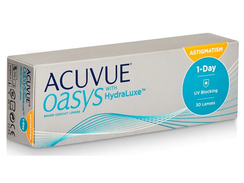 Acuvue Oasys 1-Day For Astigmatism With Hydraluxe (30 db), napi kontaktlencse