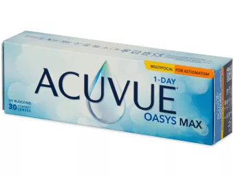   Acuvue Oasys 1-Day Max Multifocal For Astigmatism (30 db), CYL: -1.00,  napi kontaktlencse