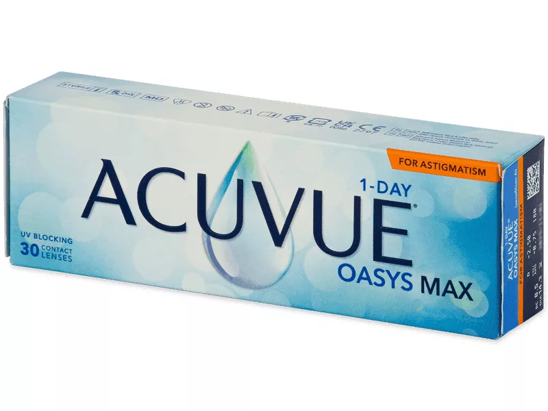 Acuvue Oasys 1-Day Max For Astigmatism (30 db), napi kontaktlencse