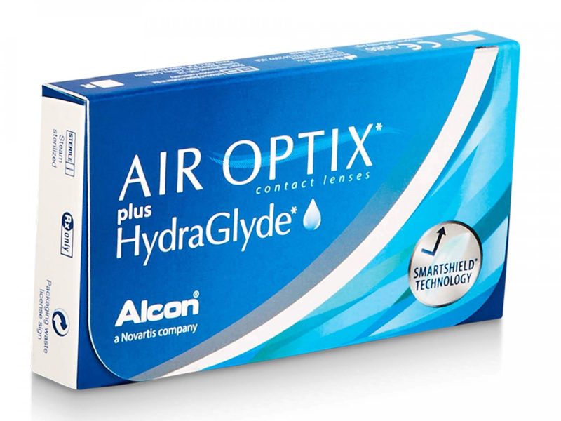 Air Optix plus HydraGlyde (3 db), havi kontaktlencse