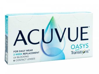   Acuvue Oasys with Transitions (6 db), 1-2 heti fényre sötétedő kontaktlencse