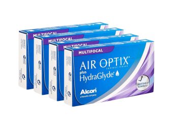   Air Optix plus HydraGlyde Multifocal (24 db), havi kontaktlencse