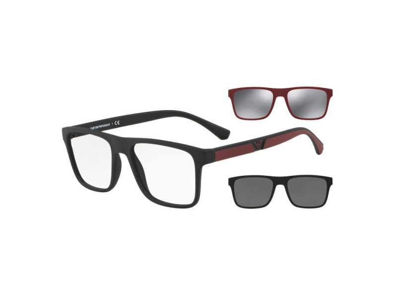Emporio Armani EA 4115 50421W 54 Férfi szemüvegkeret (optikai keret) clip-on napszemüveg előtéttel  