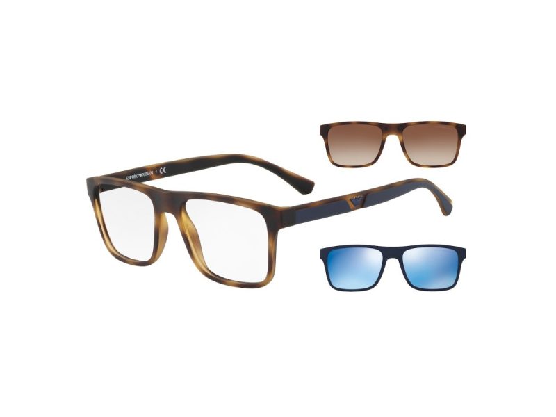 Emporio Armani EA 4115 50891W 54 Férfi szemüvegkeret (optikai keret) clip-on napszemüveg előtéttel  
