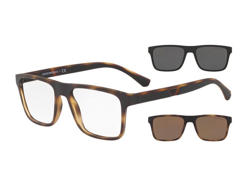Emporio Armani EA 4115 58021W 54 Férfi szemüvegkeret (optikai keret) clip-on napszemüveg előtéttel  