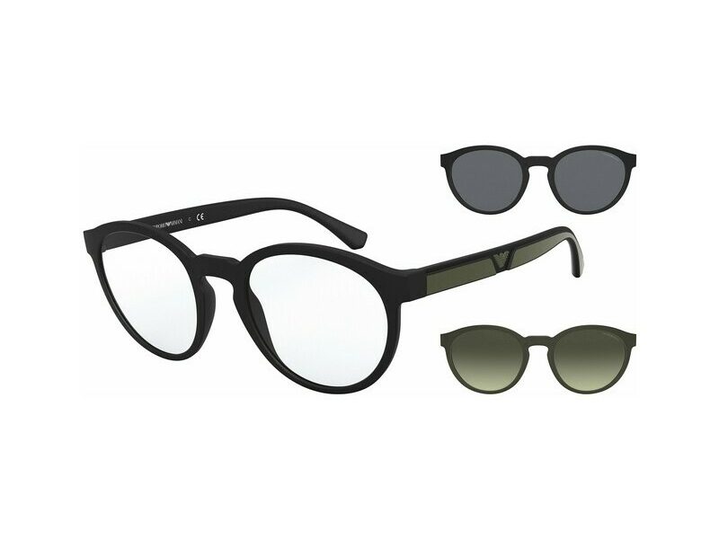 Emporio Armani EA 4152 50421W 52 Férfi szemüvegkeret (optikai keret) clip-on napszemüveg előtéttel  