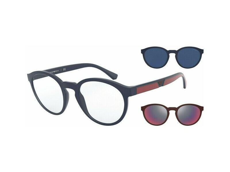 Emporio Armani EA 4152 56691W 52 Férfi szemüvegkeret (optikai keret) clip-on napszemüveg előtéttel  