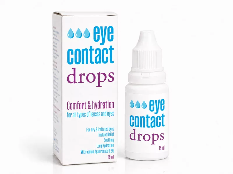 EyeContact Drops - Hidratáló, nyugtató szemcsepp, 15 ml