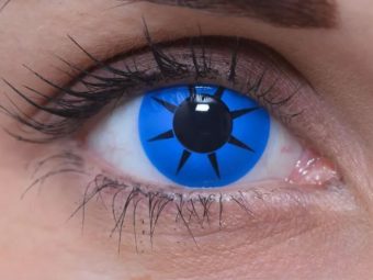   ColourVUE Crazy Party Kékcsillag (2 db), fedő, 3 havi kontaktlencse - dioptria nélkül