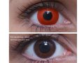 ColourVUE Crazy Vörös Ördög (2 db) , fedő, 3 havi kontaktlencse
