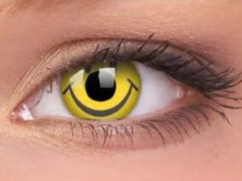   ColourVUE Crazy Smiley (2 db), fedő, 3 havi kontaktlencse - dioptria nélkül