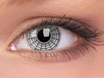  ColourVUE Crazy Pókháló (2 db), fedő, 3 havi kontaktlencse - dioptria nélkül