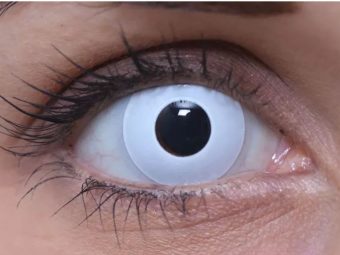   ColourVUE Crazy Whiteout (2 db), fedő, 3 havi kontaktlencse - dioptria nélkül