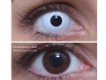 ColourVUE Crazy Whiteout (2 db), fedő, 3 havi kontaktlencse - dioptria nélkül