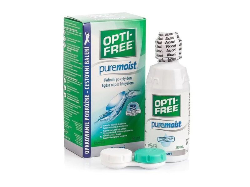 OPTI-FREE PureMoist (90 ml), kontaktlencse folyadék tokkal