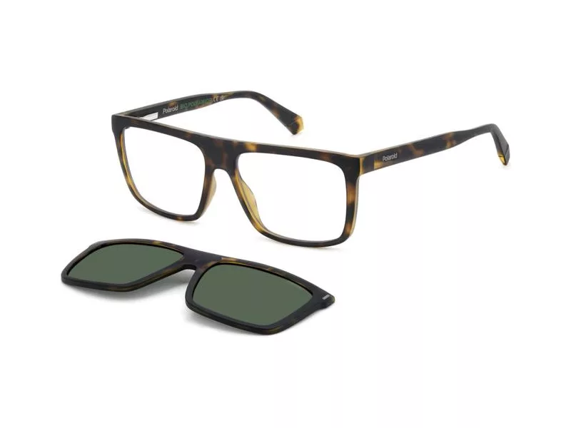 Polaroid PLD 6230/CS N9P/UC 56 Férfi szemüvegkeret (optikai keret) clip-on napszemüveg előtéttel