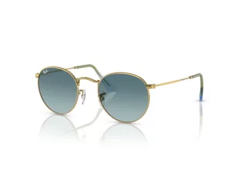  Ray-Ban Round Metal RB 3447 001/3M 53 Férfi, Női napszemüveg