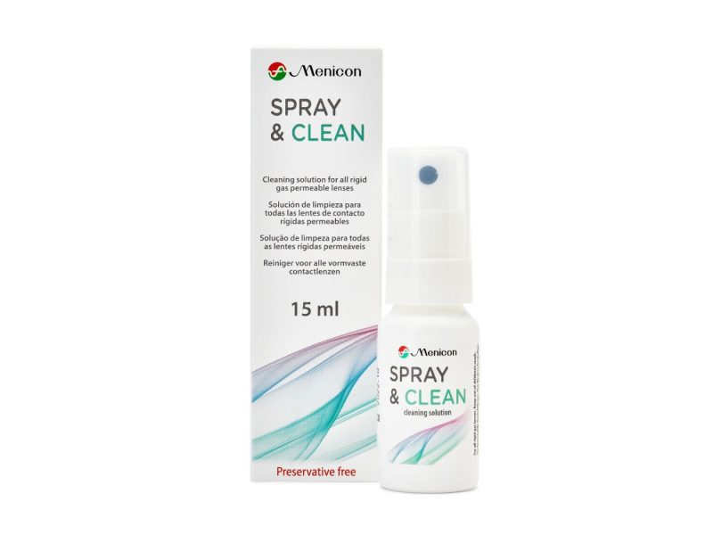 Spray & Clean (15 ml), intenzív tisztítószer – kemény kontaktlencsékhez